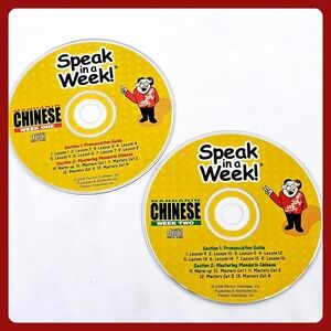 Penton Speak in a Week Mandarin Chinese Week 1 & 2 Audio CD Set Excellent